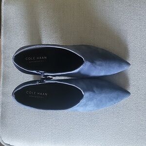 Cole Haan Viana Dark Denim Suede Boots